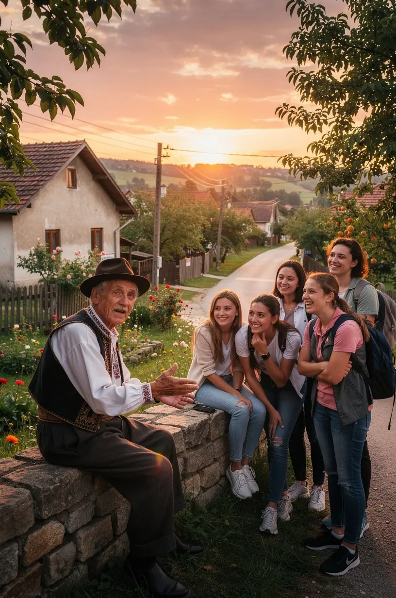 Grup de persoane locale discutând idei într-un mediu urban modern